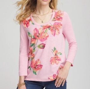 Synergy by Chico’s Francesca Foil Top – Size 0 – Brand New!